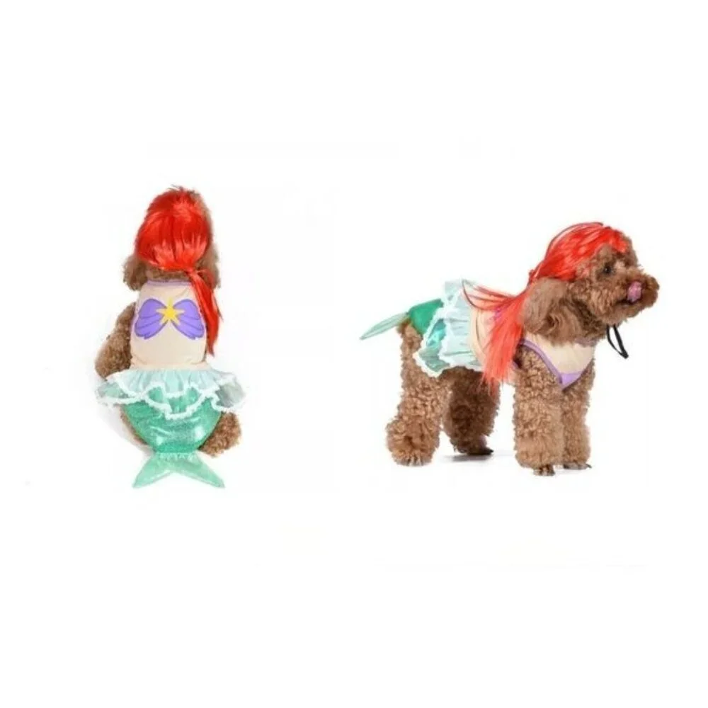 Fetch Halloween Disney Little Mermaid Ariel Dog Costume Size Small